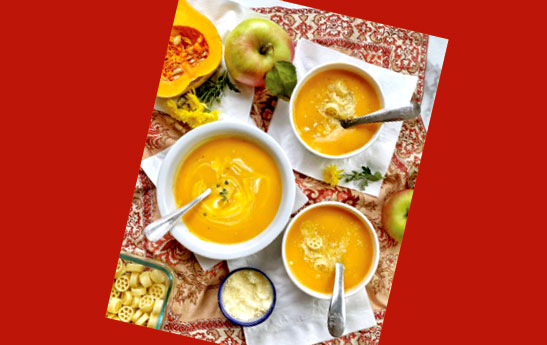 سوپ پاییزه کدو حلوایی