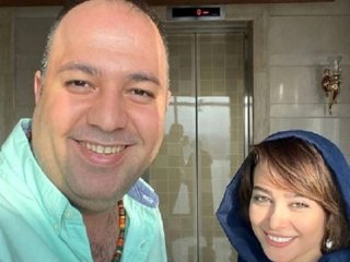 سلفی آسانسوریِ علی اوجی و الناز حبیبی