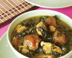 خورش آلو اسفناج در مايكروويو