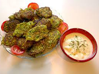 كوكوی كدو  همراه با دیپ ماست
