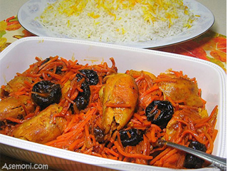 خورش آلو هویج