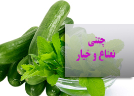 چتنی نعناع و خیار