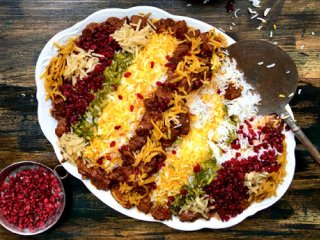 طرز تهیه مرصع پلو مجلسی + با مرغ یا گوشت