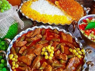 طرز تهیه خورشت بامیه عربی