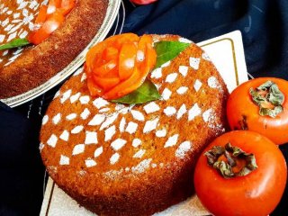 طرز تهیه کیک خرمالو و سیب پاییزی