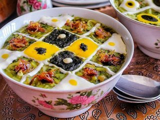 طرز تهیه‌ آش کشک و جعفری