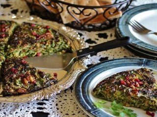 طرز تهیه کوکو تره در فر یا ماهیتابه