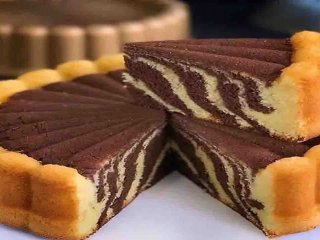 کیک زبرا + طرز تهیه