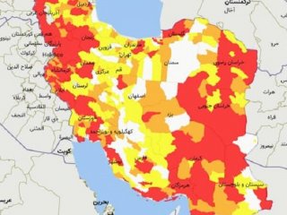 جدیدترین لیست شهرهای قرمز و نارنجی کرونایی