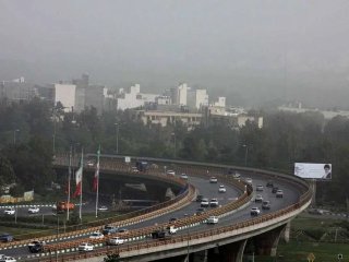 کیفیت هوای تهران در وضعیت نارنجی