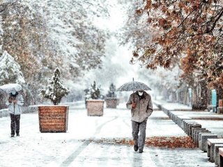 بارش برف و باران در این استان‌ها