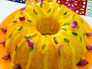 طرز تهیه کیک باقلوا زعفرانی