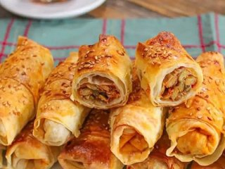 طرز تهیه بورک پفکی