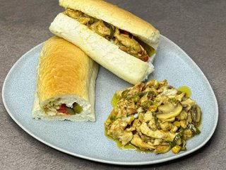 طرز تهیه ساندویچ مرغ مخلوط