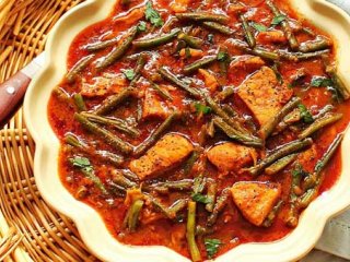 طرز تهیه خورش لوبیا سبز