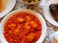 طرز تهیه خورش مرغ و گوجه