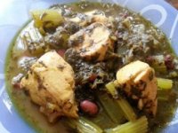 خورش کرفس و مرغ با مایکروویو