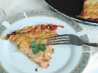 بلغور با سس گوجه‌فرنگی