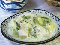 سوپ ماهی سالمون