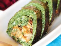 رولت سبزی با ماهی