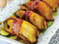 كباب بلدرچین و ژامبون