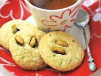 شیرینی پسته و گلابی