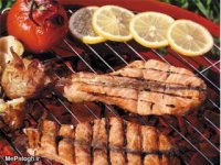كباب ماهی با سس تند