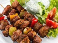 کباب مرغ و گوشت تسبیحی