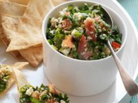 سالاد تخم مرغ و پیاز رازیانه