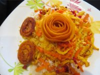 شیرین پلو با عسل