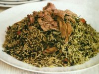 پلو با ماهی شور