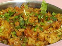 خوراک سبزی با سویا