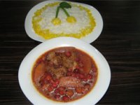 خورش سیب و آلبالو