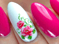 آموزش تصویری طراحی ناخن با آب و لاک