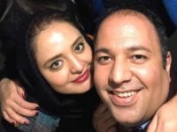 تیپ نرگس محمدی و همسرش در خیابان های کانادا