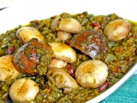 خورش قورمه سبزی بدون گوشت + طرز تهیه