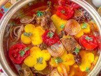 روش تهیه خورش سیب درختی لرستان