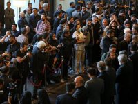 هنرمندان و وزیر ارشاد در مراسم یادبود شهید رئیسی در تالار وحدت + عکس