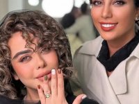 «الهام اخوان» با چهره‌ای متفاوت؛ رونمایی از مدل موی فر و رنگ‌های پاییزی! (عکس)