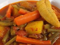 خوراک مرغ و لوبیا سبز؛ یک غذای نونی خوشمزه