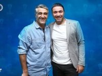 ژست بامزه فرزندان نکونام مقابل پژمان جمشیدی + عکس