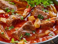 خورش بامیه اصیل؛ خوشمزه و مجلسی