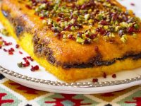 طرز تهیه ته چین گوشت قلقلی و بادمجان