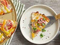 پیتزا با خمیر کدو سبز