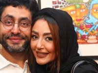 شقایق فراهانی و آذرخش فراهانی در پشت صحنه فیلم پدرشان + تصاویر