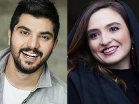 گریم دیدنی گلاره عباسی و سینا مهراد در شادروان + عکس