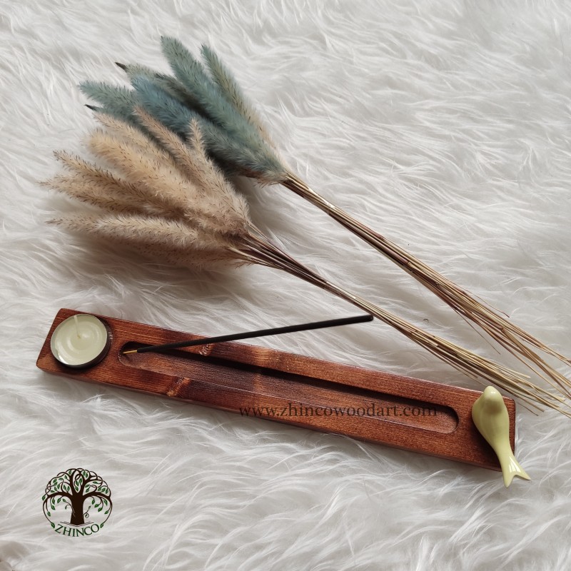 جاعودی و جاشمعی با پرنده سرامیکی