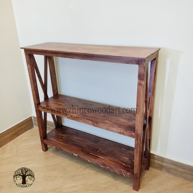 کنسول چوبی دوطبقه