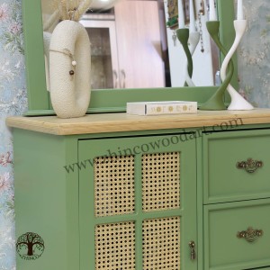 آیینه و کنسول چوبی