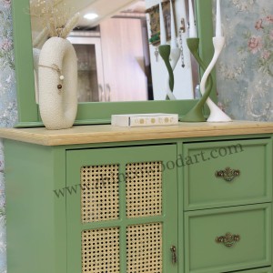 آیینه و کنسول چوبی